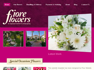 Fiore Flowers Free Website Template