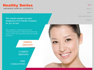 Healthy Smiles Free CSS Template