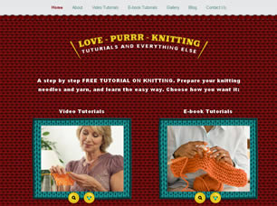 Love Purr Knitting Free CSS Template