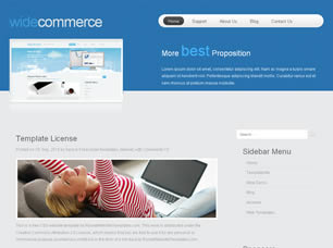 WideCommerce Free Website Template