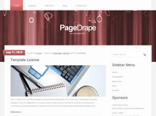 PageDrape Free CSS Template