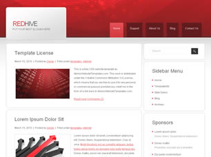 RedHive Free Website Template