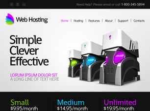 Web Hosting Free CSS Template