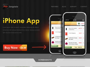 iPhone App Free Website Template