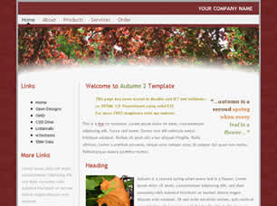 Autumn 2 Free Website Template