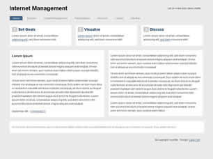 Internet Management Free Website Template