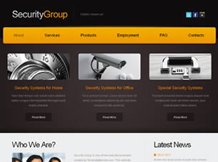 SecurityGroup Free Website Template