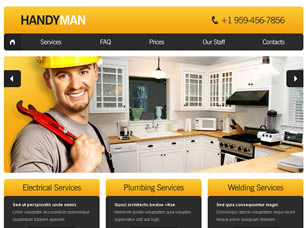 Handyman Free Website Template