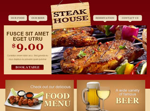 Steak House Free Website Template