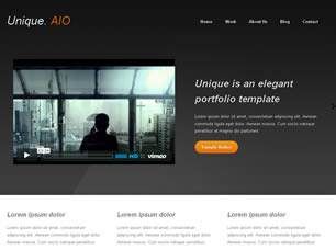 Unique AIO Free Website Template