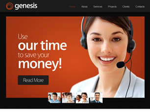 Genesis Free CSS Template