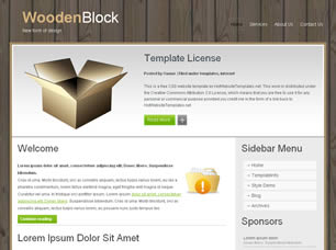 WoodenBlock Free CSS Template