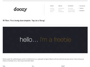 Doozy Free Website Template