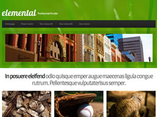 Elemental Free CSS Template