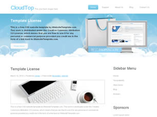 CloudTop Free Website Template