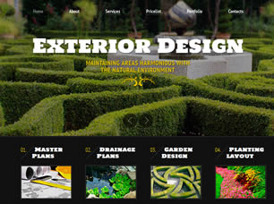 Exterior Design Free Website Template