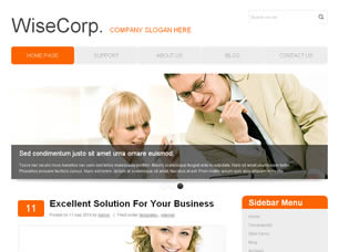 WiseCorp Free Website Template
