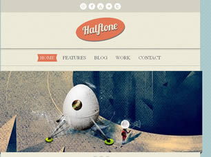 Halftone Free Website Template