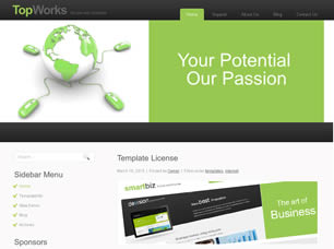 TopWorks Free CSS Template