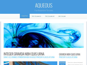 Aqueous Free Website Template
