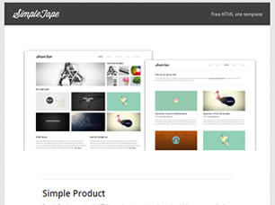 Simple Product Free Website Template