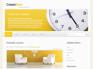 CreamBurn Free Website Template