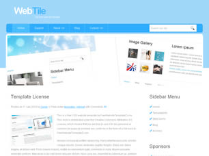 WebTile Free Website Template