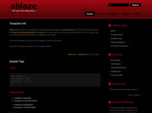 Ablaze 2.1 Free Website Template