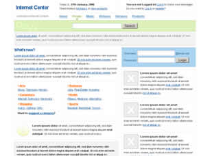 Internet Center Free Website Template