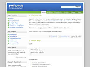 Refresh 1.0 Free Website Template