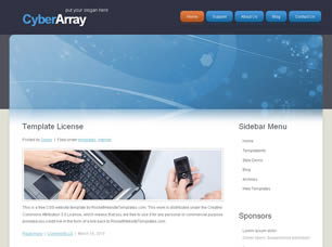 CyberArray Free Website Template