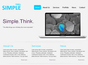 Think Simple Free Website Template