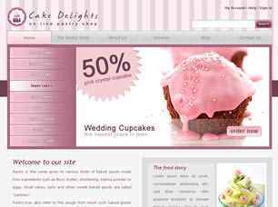 Cake Delights Free Website Template