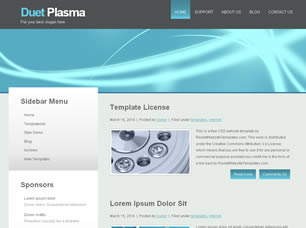 Duet Plasma Free Website Template