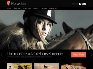 Horseclub Free Website Template