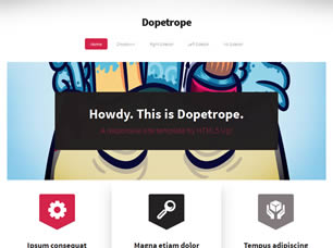 Dopetrope Free Website Template