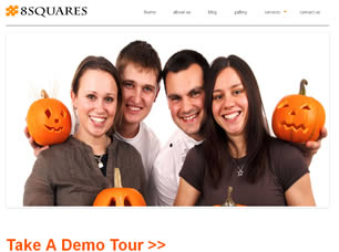 8Squares Free Website Template