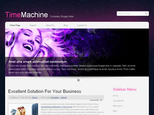 TimeMachine Free CSS Template