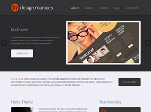 Design Maniacs Free Website Template