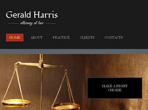 Gerald Harris Free Website Template