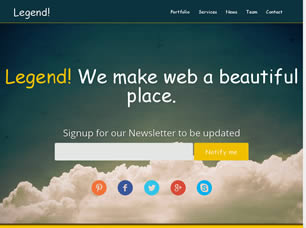 Legend Free CSS Template