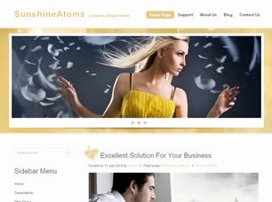 SunshineAtoms Free Website Template