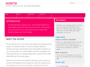 Godetia Free Website Template