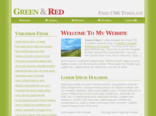 Green & Red Free Website Template