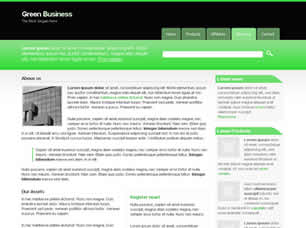 Green Business Free Website Template