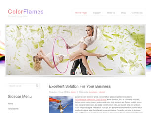 ColorFlames Free Website Template