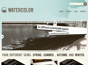 Watercolor Free Website Template