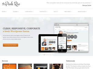 The Pink Rio Free Website Template