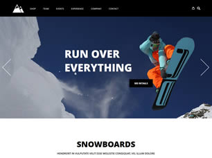 Snowboarding Free CSS Template