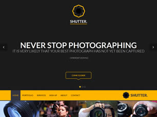 Shutter Free Website Template